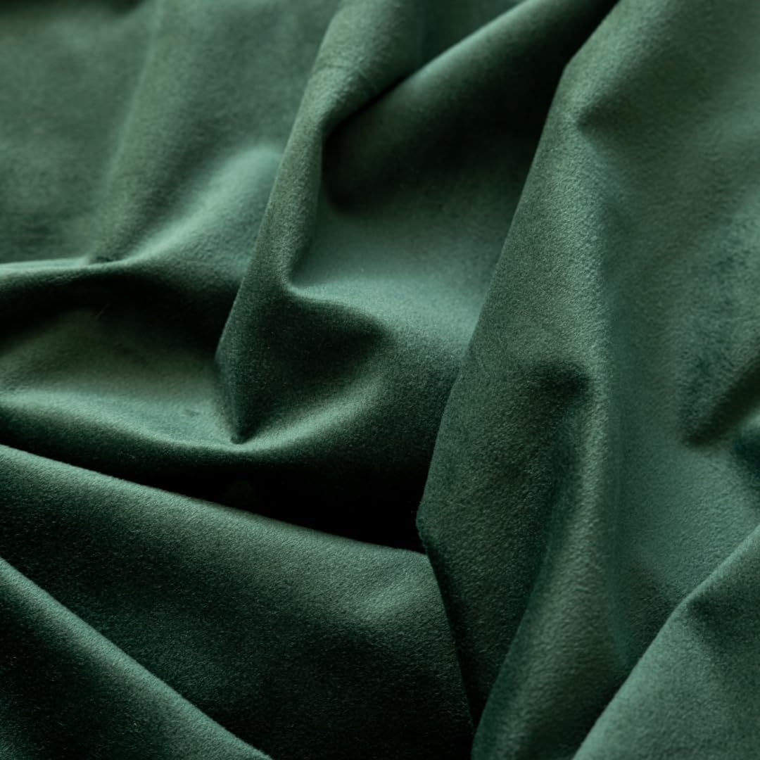F-CHU Luxury Green Tablecloth Thickset Velvet Tablecloth with Beautiful Gold Tassels Table Cloth for Home Decor Wedding, Party, Banquet and Events 60x120-Inch