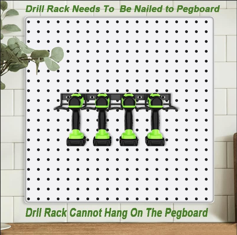 ENONCI Power Tool Organizer Wall Mount Drill Holder Storage Rack 50lb - Image 6