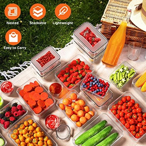 52 PCS Food Storage Container with Lid Airtight (26 Lids & 26 Containers) - Image 6
