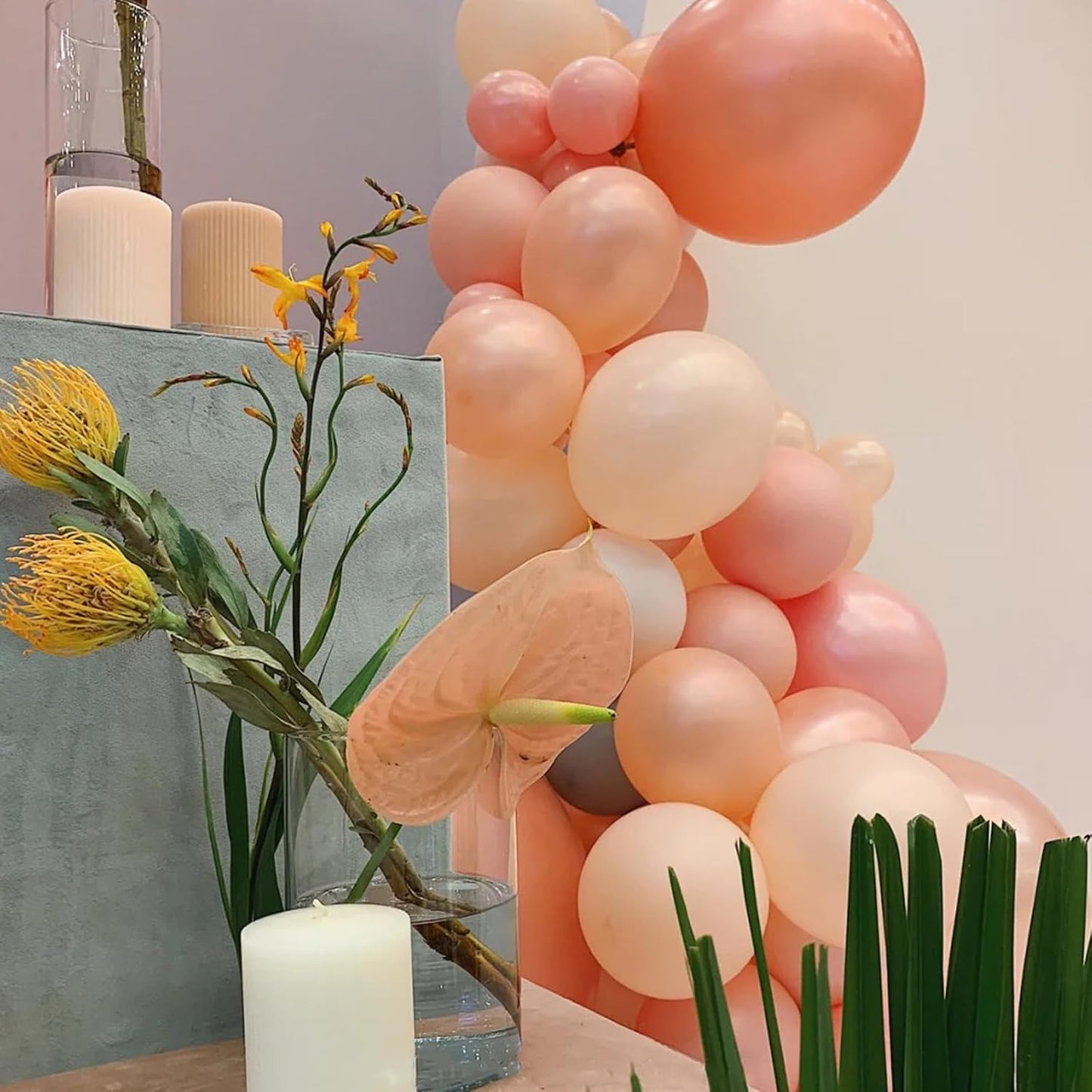 90pack Coral Red Balloons Different Size 18/12/10/5 Inch Coral Red Balloon Garland Arch Kit for Graduation, Wedding, Birthday, Princess Theme Party, Valentine's Day Party Decorations