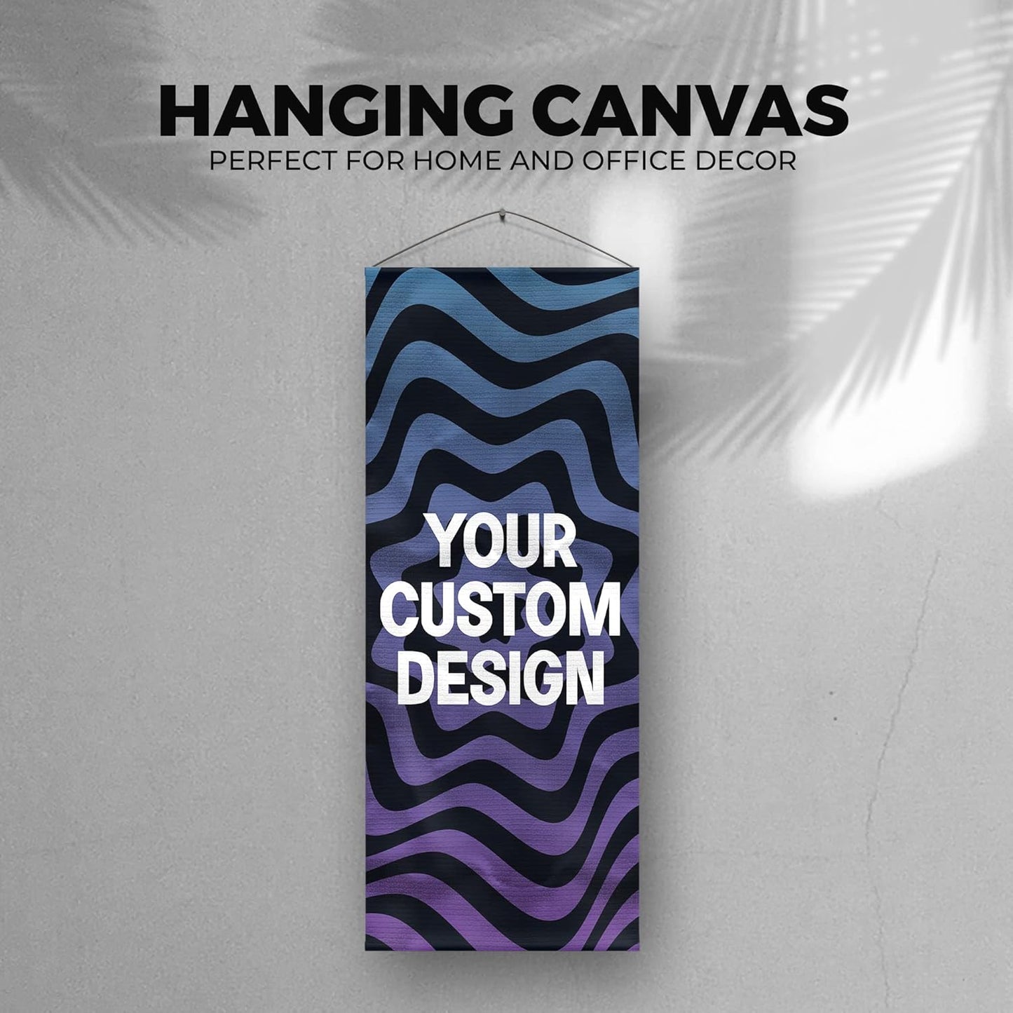 DreamController Custom Hanging Canvas Wall Art Decor(16" X 35" Set of 1) I Customize your Canvas Picture Banner Ready to Hang for Bedroom, Livingroom & Office | Made in USA | Fast delivery | HD Print