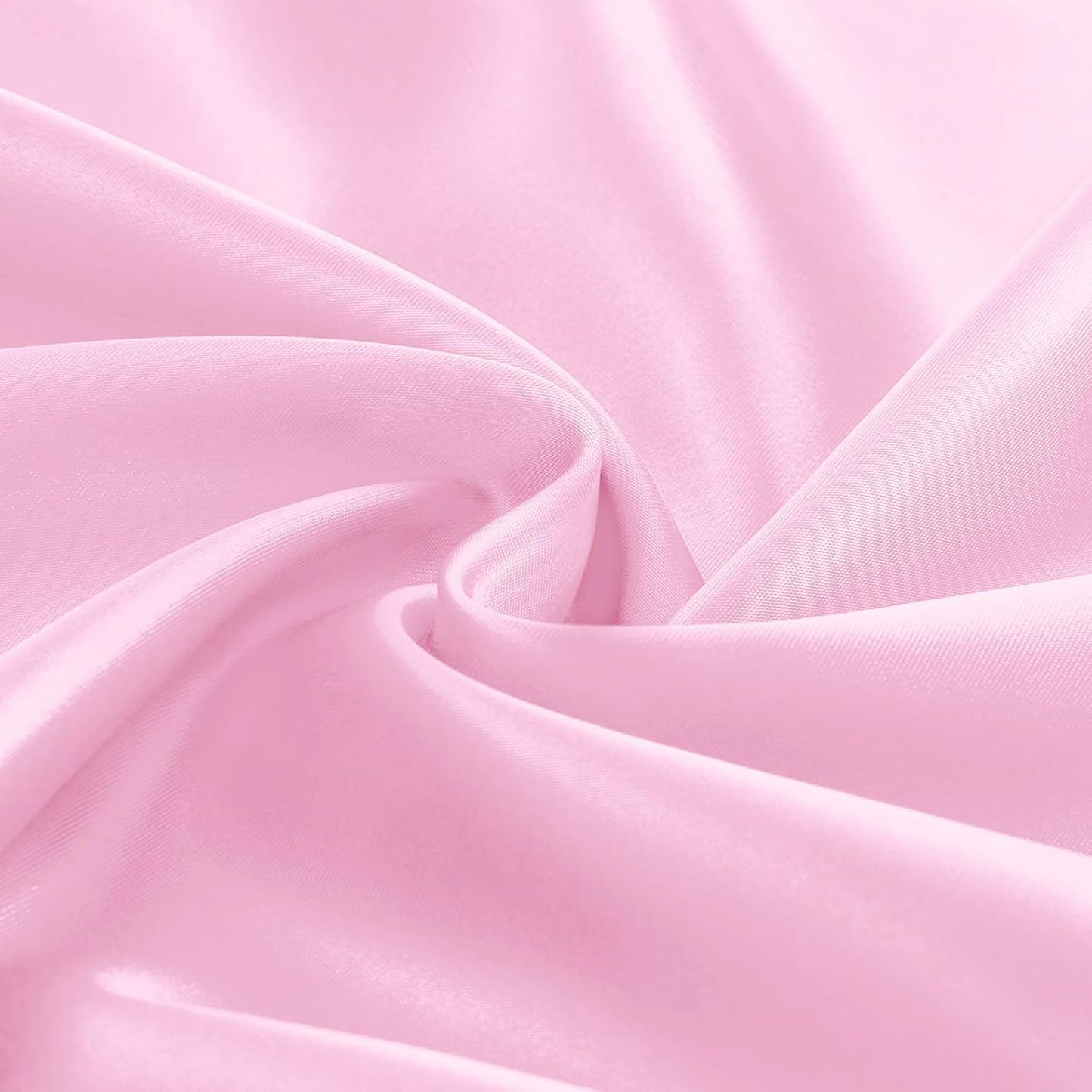 KKJIAF 1 Pack 108 Inch Round Table Cloth, Light Pink Overlay Round Satin Table Cover, Silky Satin Dining Tablecloths for Wedding Buffet Parties Banquet Decoration