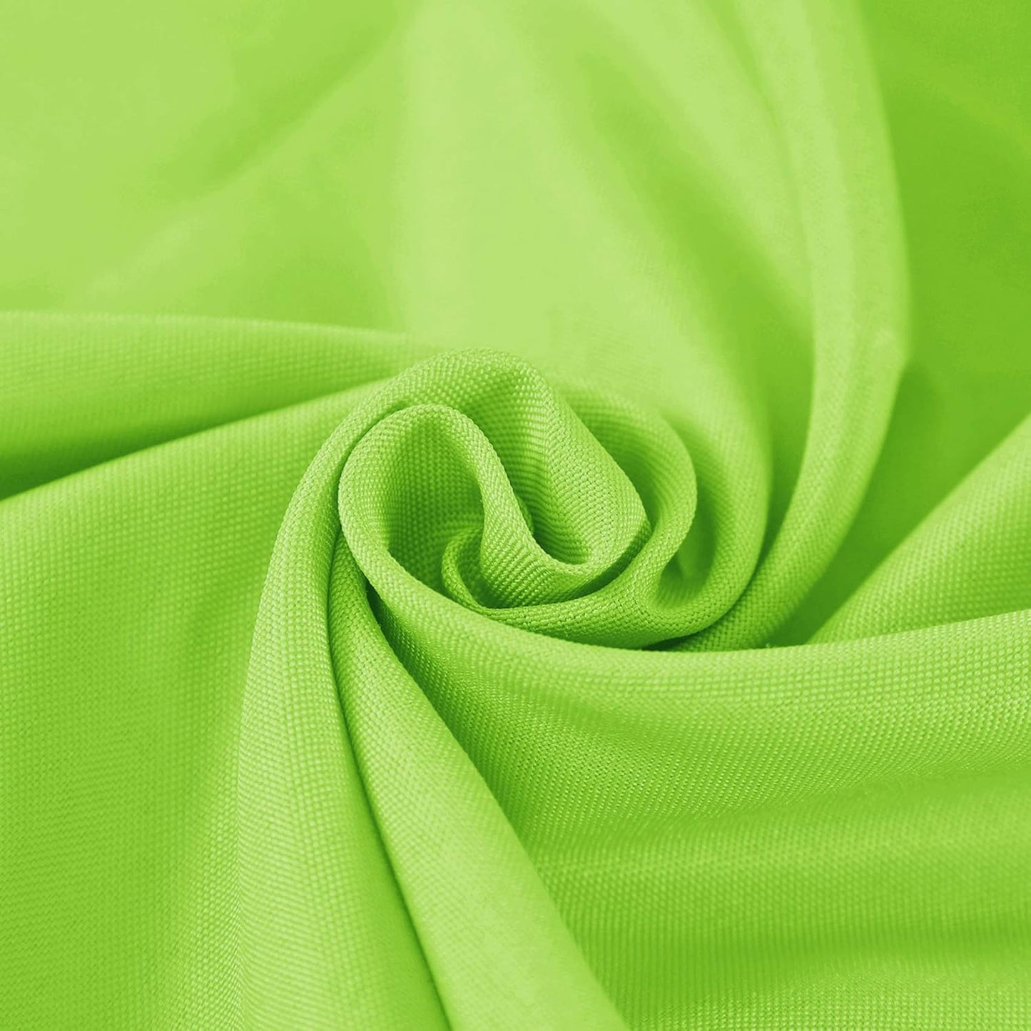 132 inch Round Tablecloth Washable Polyester Table Cloth Decorative Table Cover for Wedding Party Dining Banquet(132 inch,Apple Green)