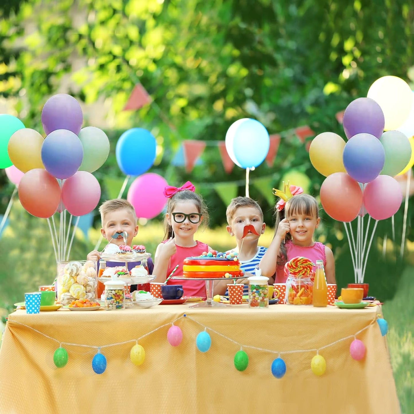 10 Sets of Balloon Stands for Table Balloon Stand Allowing Balloons To Float Without Helium Tank Balloon Holder Decorations for Birthday Party Wedding Festival Christmas