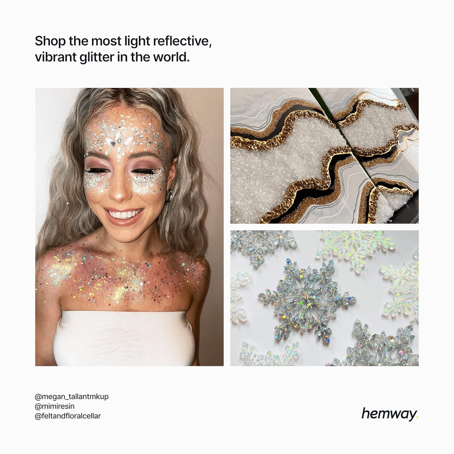 Hemway Biodegradable Glitter Eco Friendly - 100g/3.5oz Bio Cosmetic Safe Sparkle Vegan for Face Eyeshadow Body Hair Festival Makeup Craft - Fine (1/64" 0.015" 0.4mm) - Mother of Pearl Iridescent