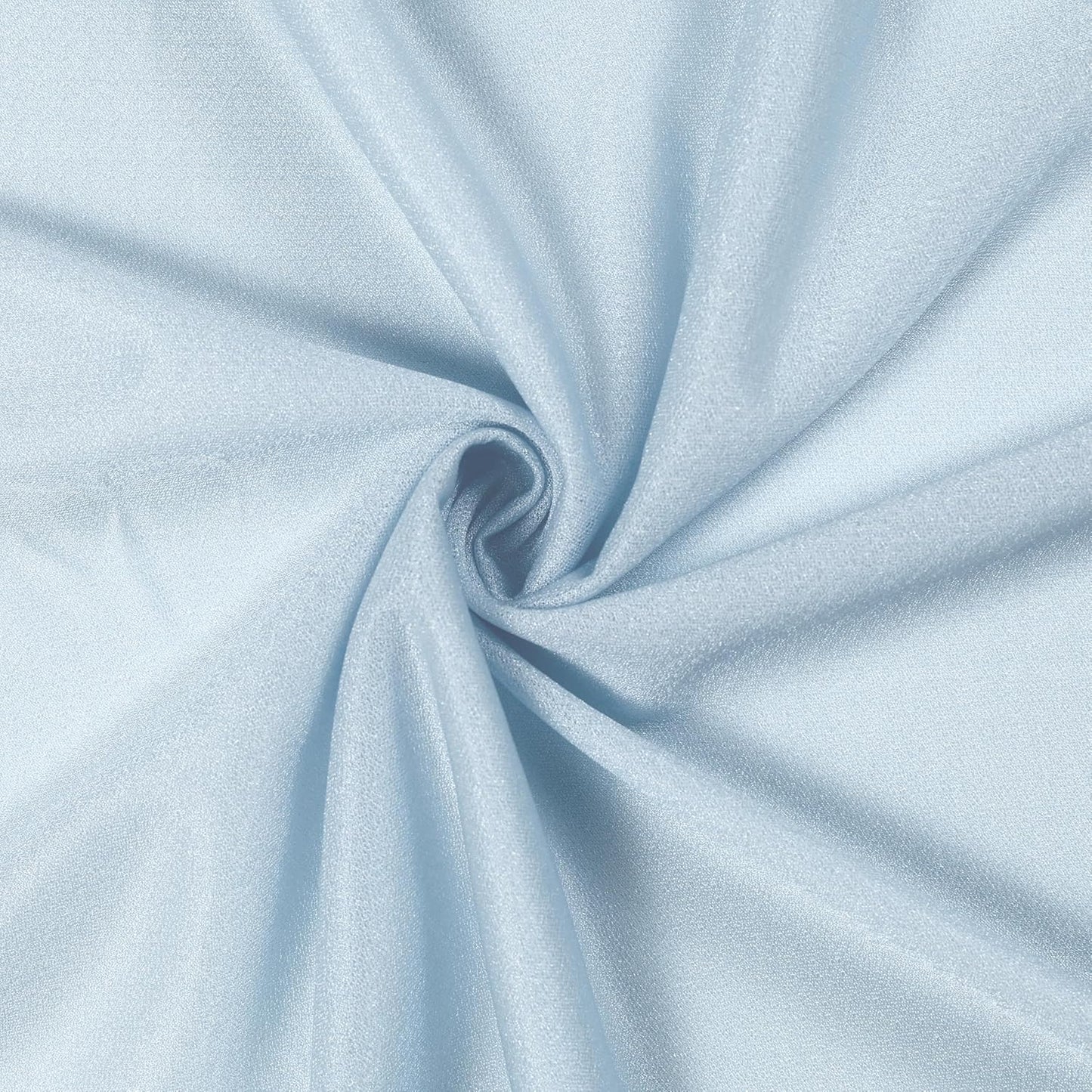 VDS Pack of 2 Panel (30 Inch X 20 Feet) Wedding Arch Draping Fabric Sheer Chiffon Fabric Drapery for Wedding Ceremony Reception Swag Backdrop Canopy Chuppah ARBO Altars Decoration (Baby Blue)