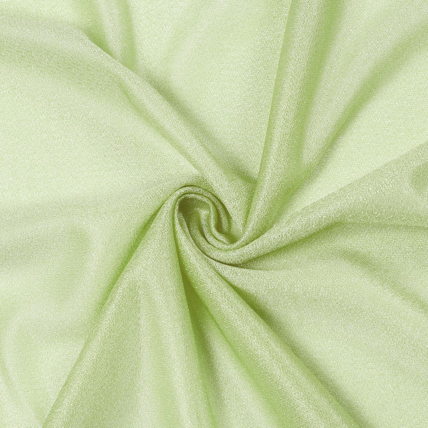 VDS Pack of 1 Panel (30 Inch X 50 Feet) Wedding Arch Draping Fabric Sheer Chiffon Fabric Drapery for Wedding Ceremony Reception Swag Backdrop Canopy Chuppah ARBO Altars Decoration (Sage Green)