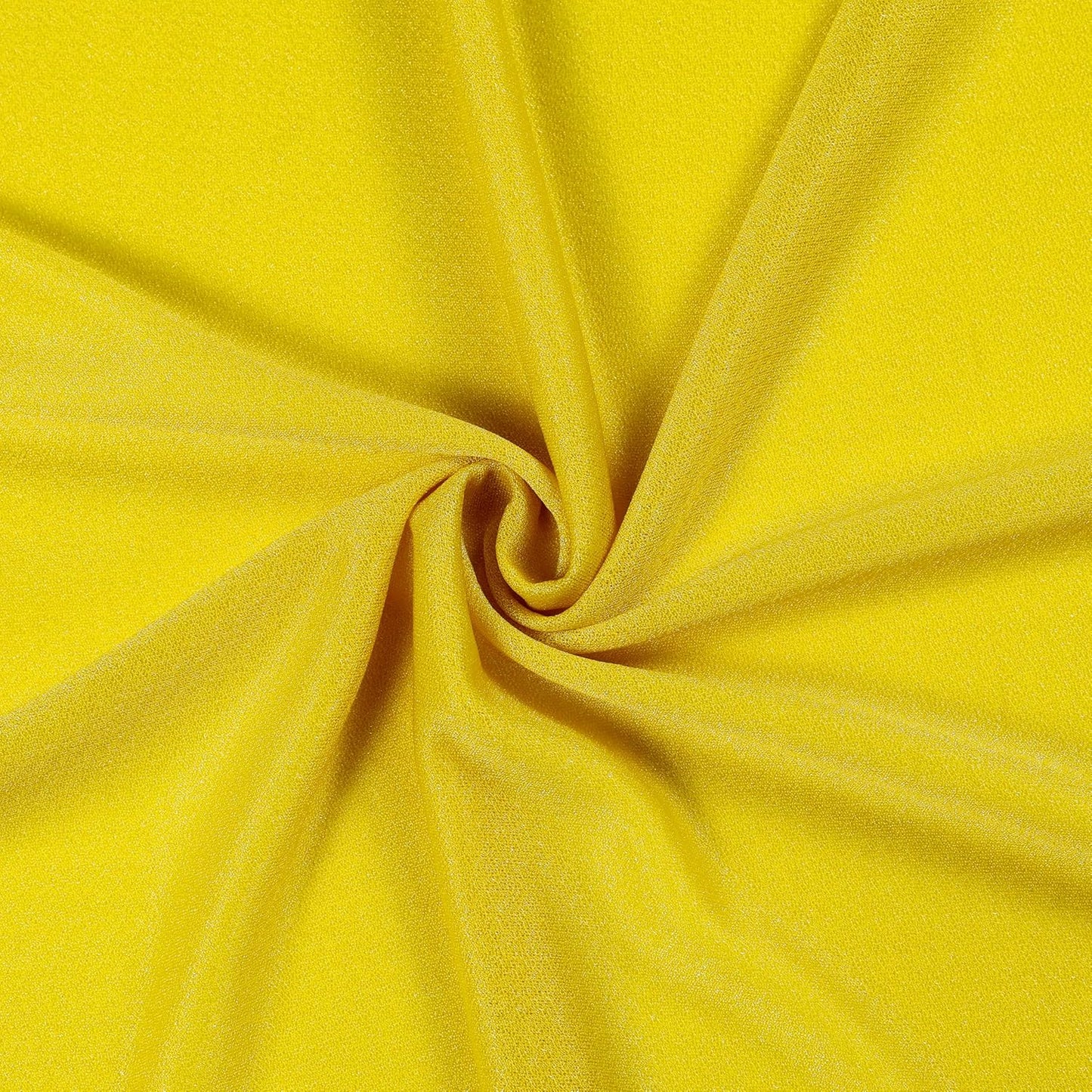 VDS Pack of 2 Panel (30 Inch X 20 Feet) Wedding Arch Draping Fabric Sheer Chiffon Fabric Drapery for Wedding Ceremony Reception Swag Backdrop Canopy Chuppah ARBO Altars Decoration (Yellow)