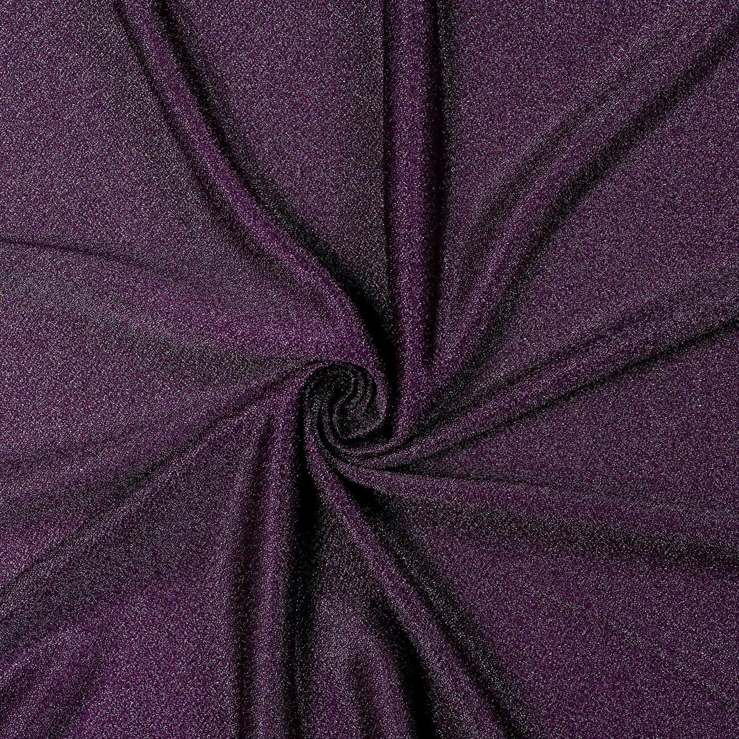 VDS Pack of 2 Panel (30 Inch X 30 Feet) Wedding Arch Draping Fabric Sheer Chiffon Fabric Drapery for Wedding Ceremony Reception Swag Backdrop Canopy Chuppah ARBO Altars Decoration (Eggplant)