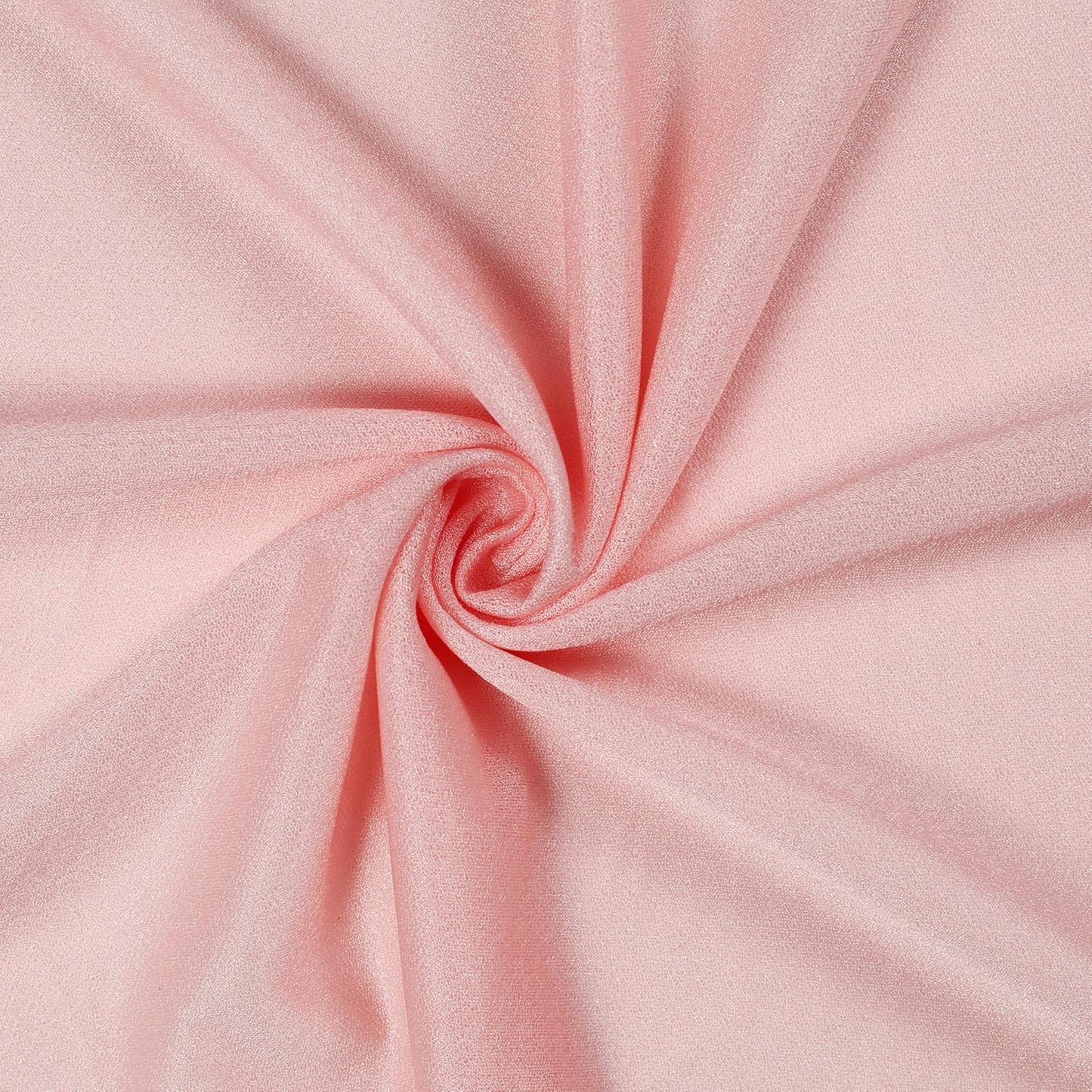 VDS Pack of 3 Panel (30 Inch X 20 Feet) Wedding Arch Draping Fabric Sheer Chiffon Fabric Drapery for Wedding Ceremony Reception Swag Backdrop Canopy Chuppah ARBO Altars Decoration (Dusty Rose)