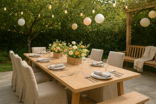 Transform Your Outdoor Celebration with Stylish Décor and Lights
