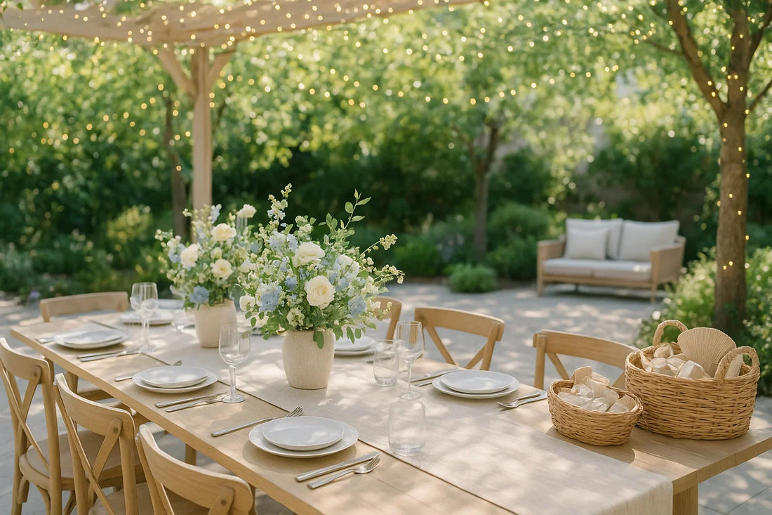 Brighten Your Outdoor Party with Chic Decor and Favors