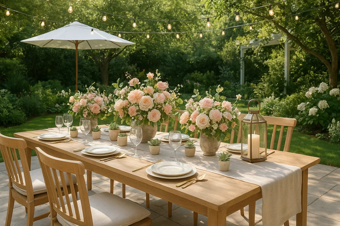 Transform Your Outdoor Celebration with Stylish Decor and Lighting