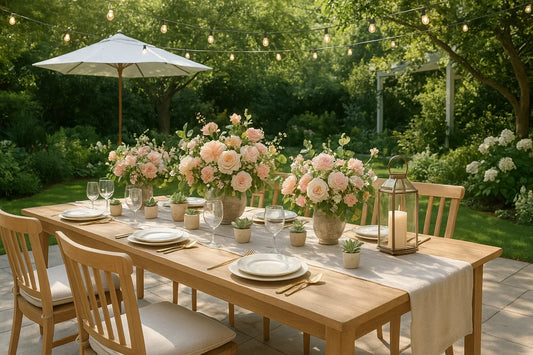 Transform Your Outdoor Celebration with Stylish Decor and Lighting