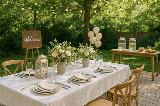 Transform Your Outdoor Celebration with Elegant Lighting and Décor