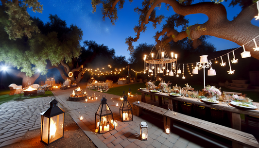 Creative Ways to Style Outdoor Lighting for Backyard Wedding Receptions