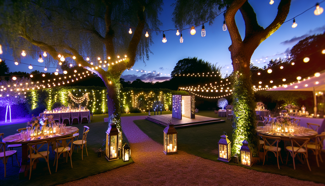 Creative Ways to Use Outdoor Lighting for Backyard Wedding Receptions
