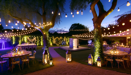 Creative Ways to Use Outdoor Lighting for Backyard Wedding Receptions