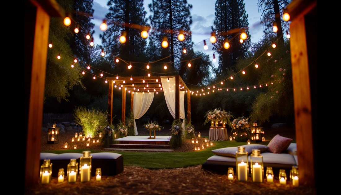 Creative Ways to Use Outdoor Lighting for Your Backyard Wedding