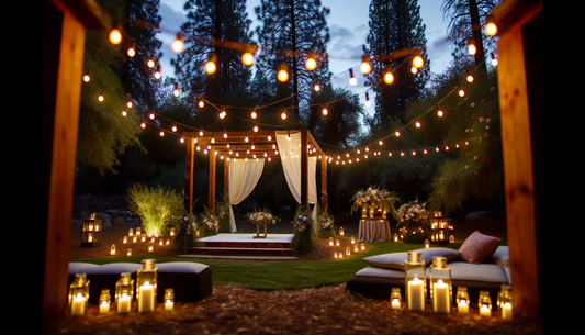 Creative Ways to Use Outdoor Lighting for Your Backyard Wedding