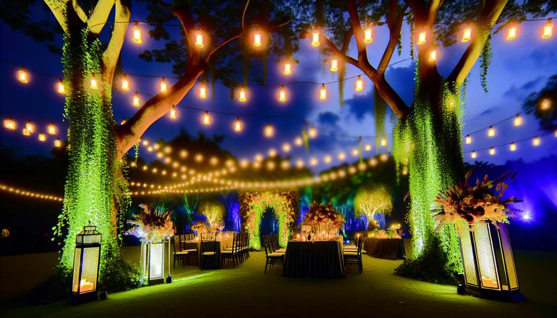 Illuminate Your Celebration with Stylish Outdoor Decor