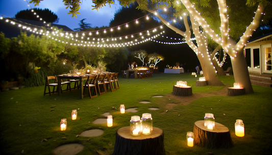 Creative Ways to Use Outdoor Lighting for Backyard Wedding Receptions