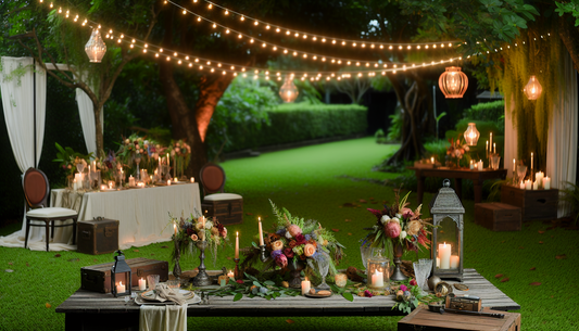 "Elevate Your Celebration with Stylish Decor and Lighting"