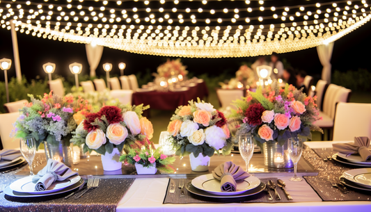 Illuminate Your Celebration: Floral Décor & Dining Essentials