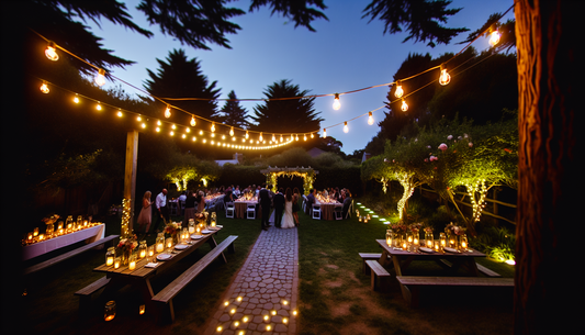 How to Create a Magical Backyard Wedding with Outdoor Lighting