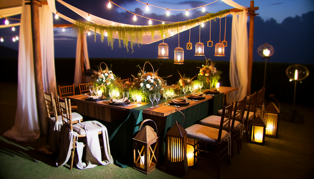 Brighten Events with Chic Decor and Outdoor Elegance