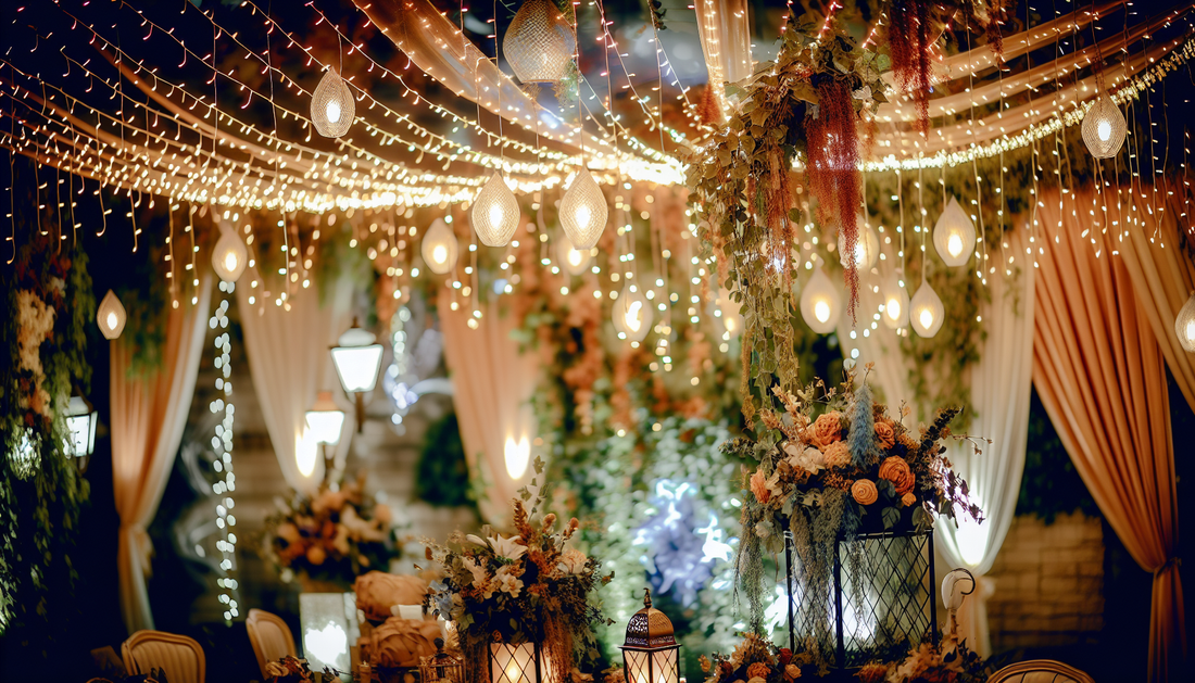 "Transform Your Venue with Stylish Decor & Outdoor Lighting"
