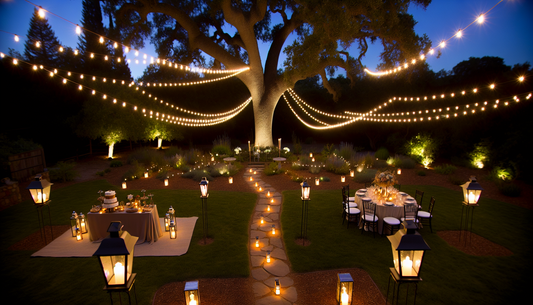 How to Elevate Backyard Weddings with Magical Outdoor Lighting Ideas
