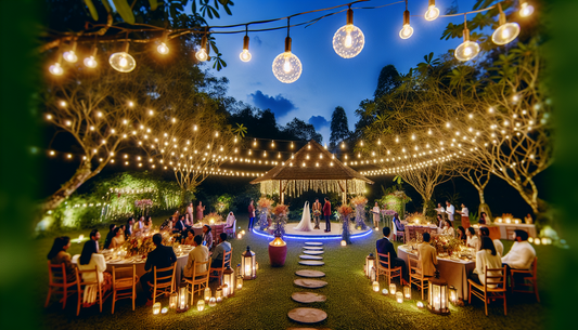 Create a Magical Backyard Wedding with Outdoor Lighting Ideas