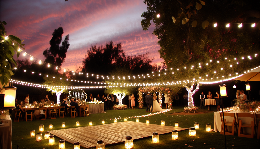 Brighten Your Outdoor Wedding with Magical Backyard Lighting Ideas
