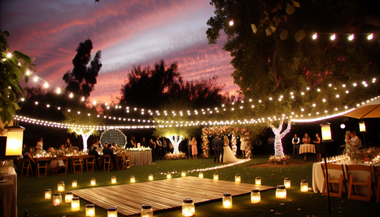 Brighten Your Outdoor Wedding with Magical Backyard Lighting Ideas