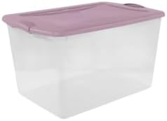 Storage Bins with Lids 6 Pack,66 Quart,24x16x13.87 in,Clear Plastic - Image 5