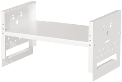 Adjustable Top Storage Shelf for Refrigerator or Washer, Dryer Countertop, Expandable Storage Shelves for Kitchen, Laundry Room and Dorm Room (White) by Ipotivespaceorganization