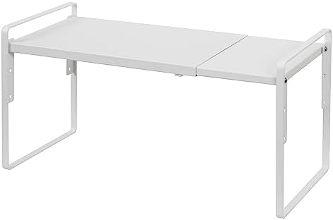 Nxconsu Cabinet Shelf Riser, Adjustable Cabinet Organizer, 8.6" Deep White by Nxconsu