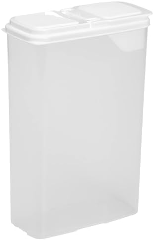 Buddeez All Purpose Kitchen Organization Bag in Storage Container for Cereal, Flour, Sugar, Rice, 4 QT, White Lid by Buddeez