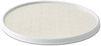 Copco 18 Inch Lazy Susan Turntable Organizer - Cream Non-Skid Rotating Cabinet and Pantry Organizer for Kitchen, Bathroom, Refrigerator, and Countertop Storage by Copco