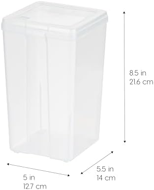 IRIS USA Food Storage Containers Set, 2.7 Qt - 6 Pack, Food Grade Plastic - Image 2