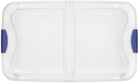 2 Pack 66 Qt Clear Underbed Storage Bins with Wheels and Latch Lids - Image 4