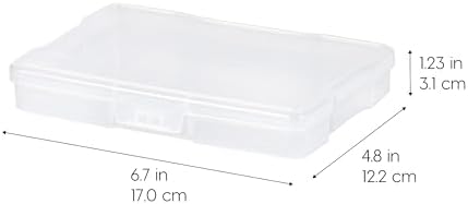 IRIS USA Photo Storage Cases |Made in USA| Fits 4"x6", (10-Pack) - Clear - Image 3