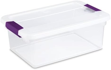 Sterilite ClearView Latch Boxes, Storage Bins with Lids, 15 Quart, 24-Pack by Sterilite