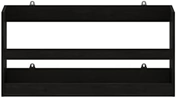 Furinno HERMITE Floating Nursery Book Shelves for Wall, Espresso - Image 6