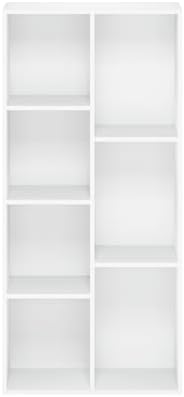 Furinno LUDER 7-Cube Book Shelf, Kids Bookshelf, Toy Storage, White - Image 6