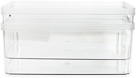Isaac Jacobs 2-Pack Large Clear Storage Bins (11.5” L x 14” W x 5.5” H) - Image 5
