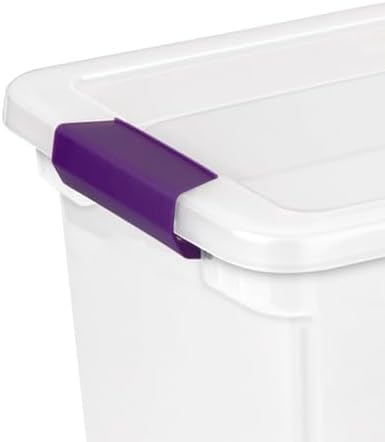 Sterilite ClearView Latch Boxes, Storage Bins with Lids, 27 Quart, 12-Pack - Image 7