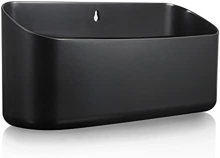 Picowe Magnetic Laundry Storage, Large Lint Holder Bin for Laundry Room, Space-Saving Trash Container Hanging on Dryer, Washer or Wall Mount Trash Bin, M - Black by Picowe