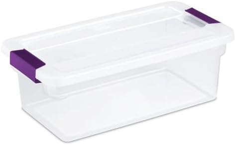 Sterilite ClearView Latch Boxes, Storage Bins with Lids, 6 Quart, 36-Pack by Sterilite